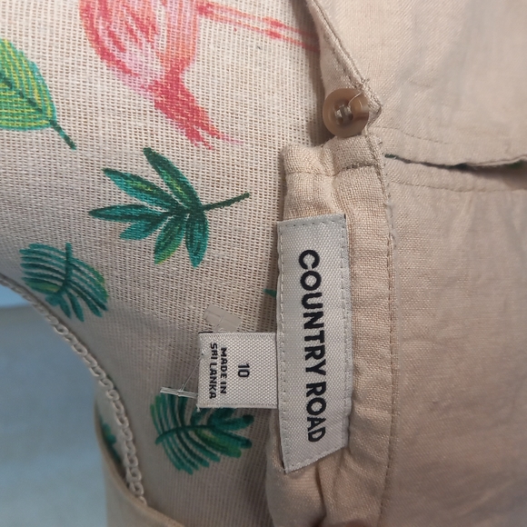 Country Road linen sleeveless top with ruffles (10) - Picture 5 of 5